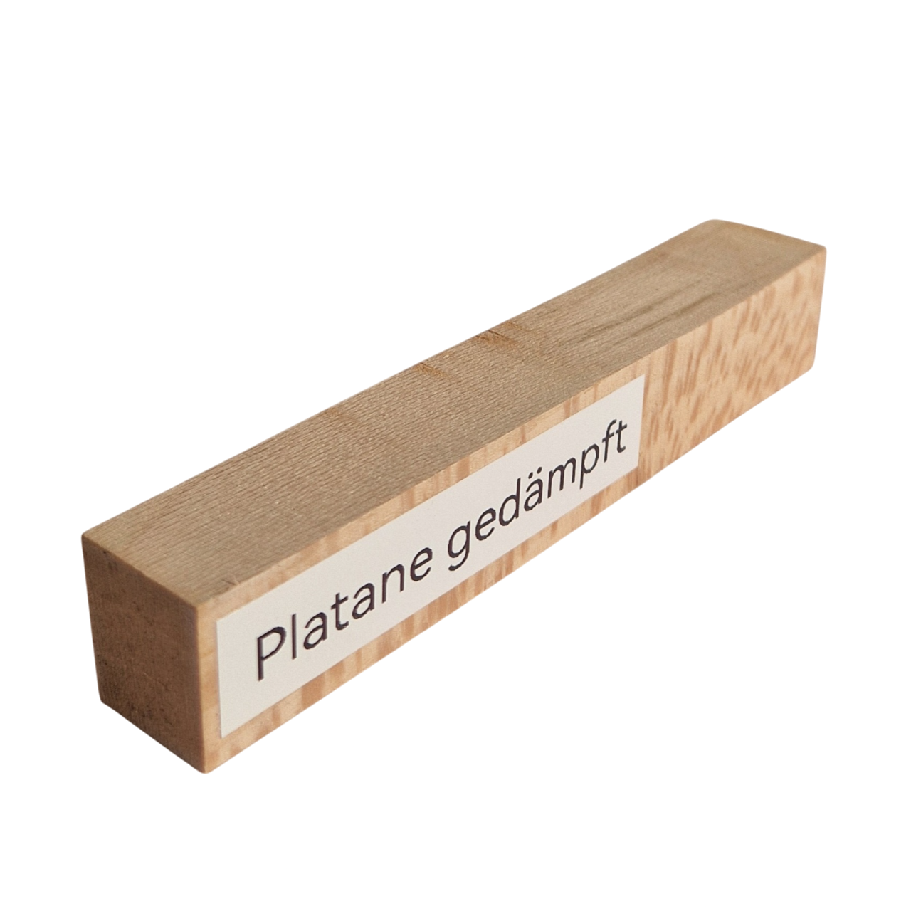 Pen Blank - 125x22x22 mm - Platane gedämpft - Pfeifenecke