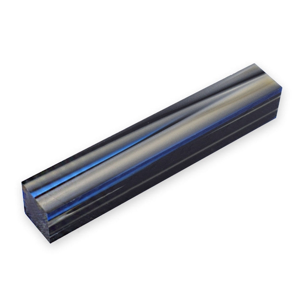 Pen blank - Acryl - 130x20x20 mm - Blau Schwarz Hellbraun - Pfeifenecke