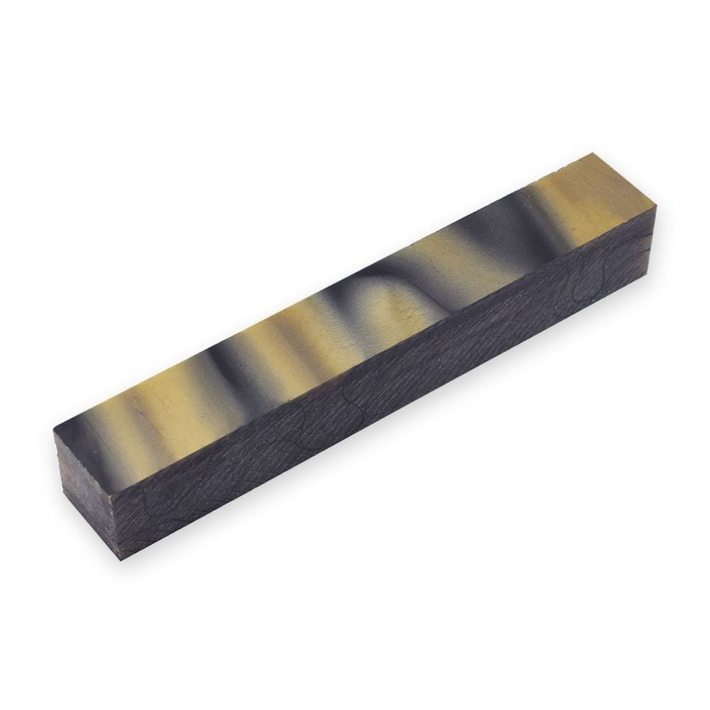 Pen blank - Acryl - 130x20x20 mm - Braun mit schwarzer Linie - Pfeifenecke