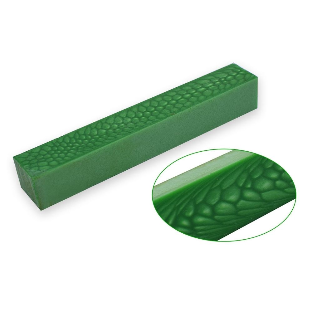 Pen blank - Harz - 130x20x20 mm - Grüner Drache - Pfeifenecke