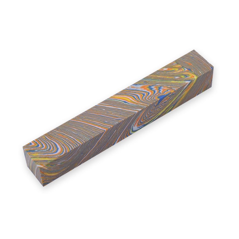 Pen blank - Steinlux - 130x18x18 mm - Farbmix - Pfeifenecke