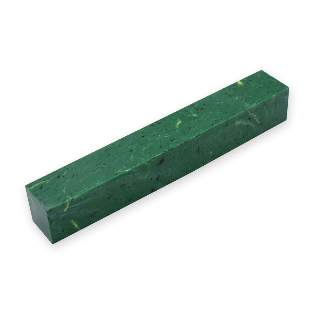 Pen blank - Steinlux - 130x18x18 mm - Smaragdgrün - Pfeifenecke