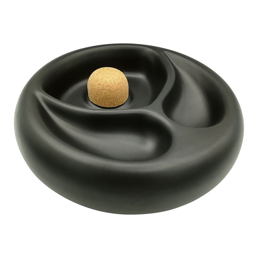 Pfeifenaschenbecher - Keramik - Matt Schwarz - Pfeifenecke