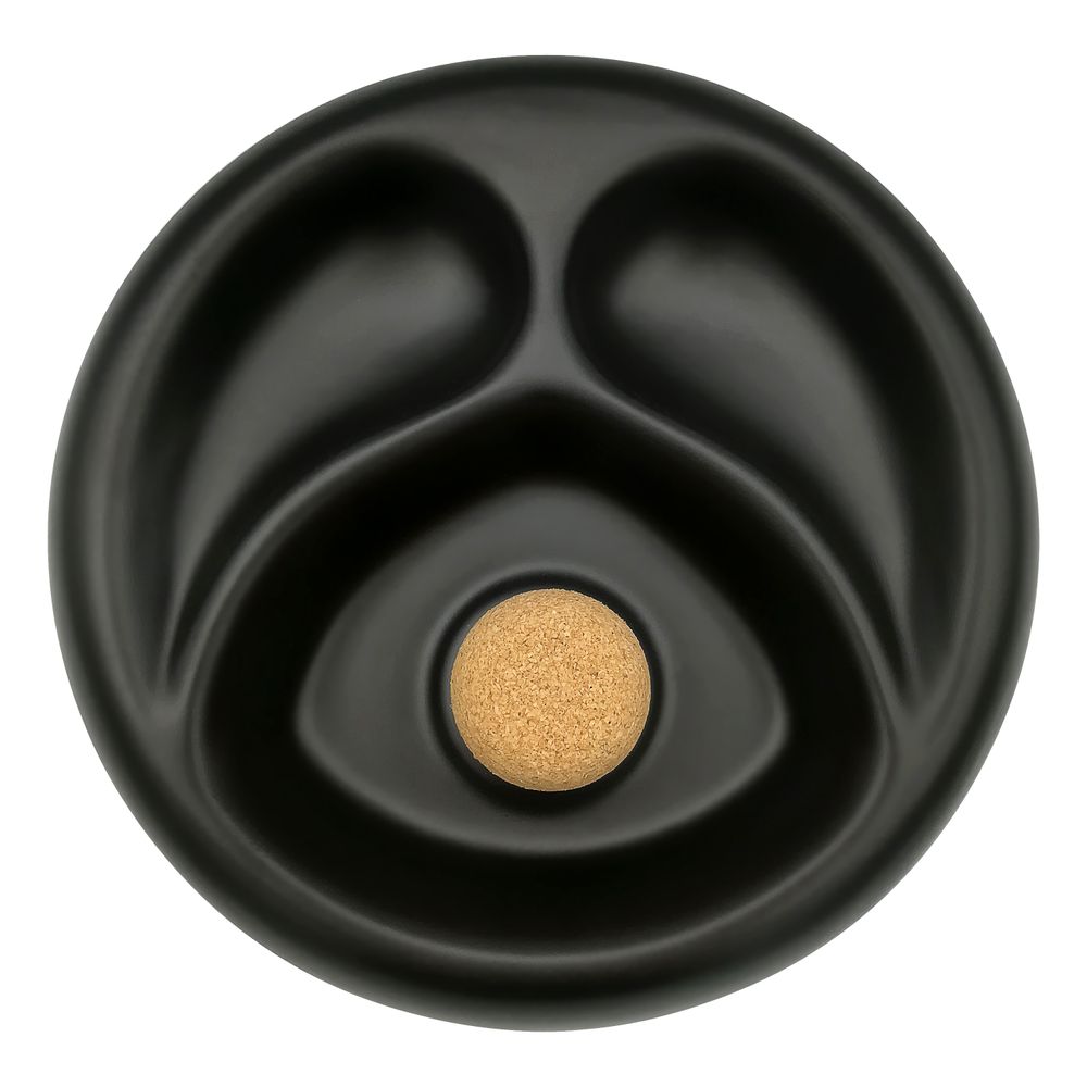 Pfeifenaschenbecher - Keramik - Matt Schwarz - Pfeifenecke