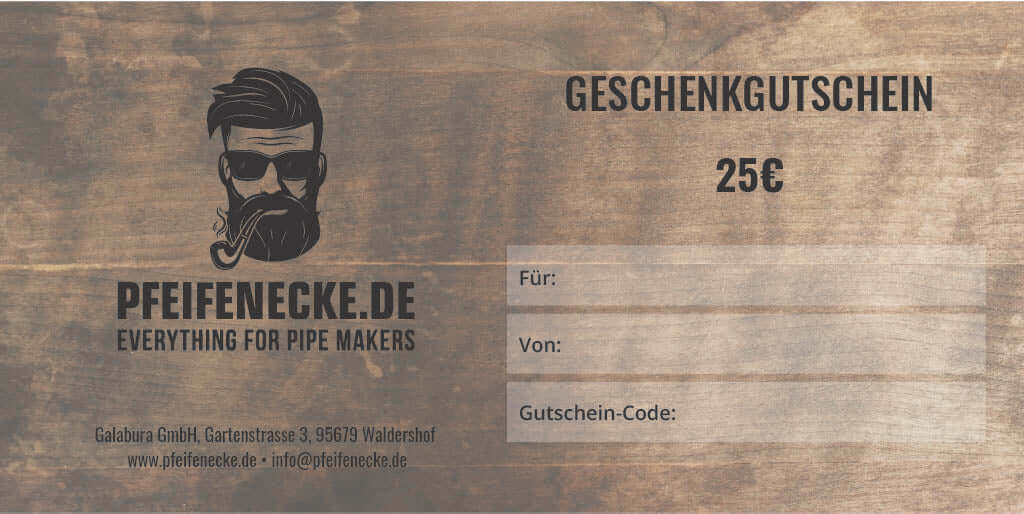 Pfeifenecke - Geschenkgutschein - 25 Euro - PFEIFENECKE