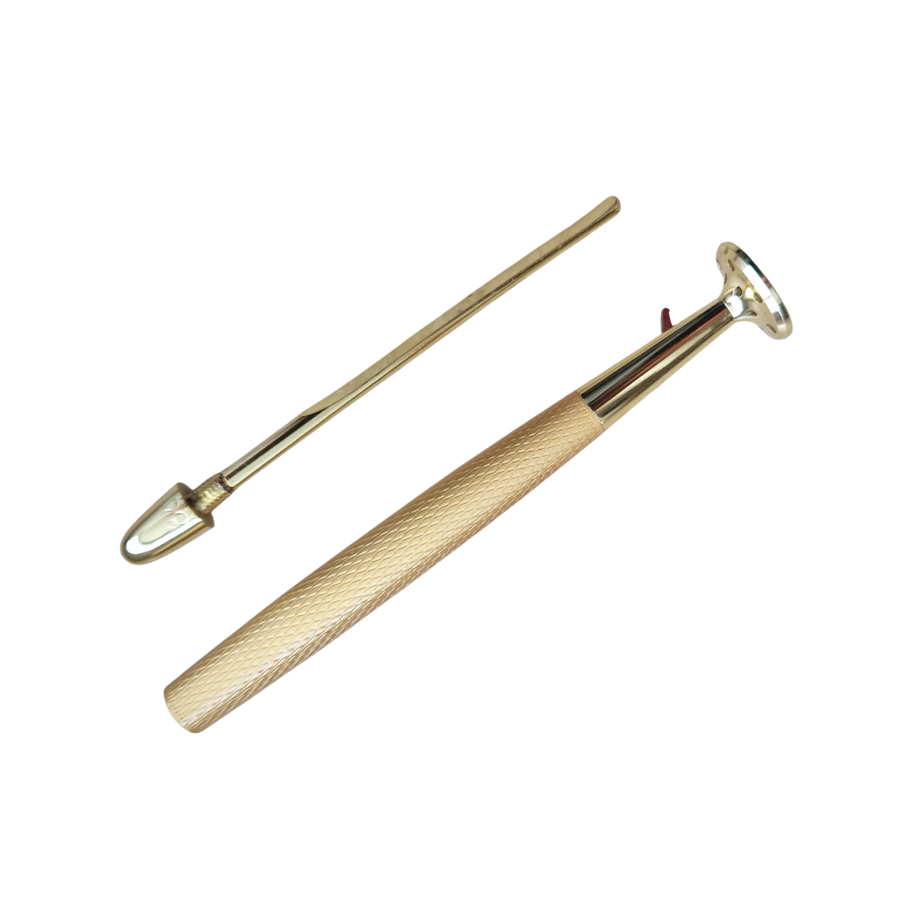 Pfeifenstopfer - 2-teilig - gold - Pfeifenecke