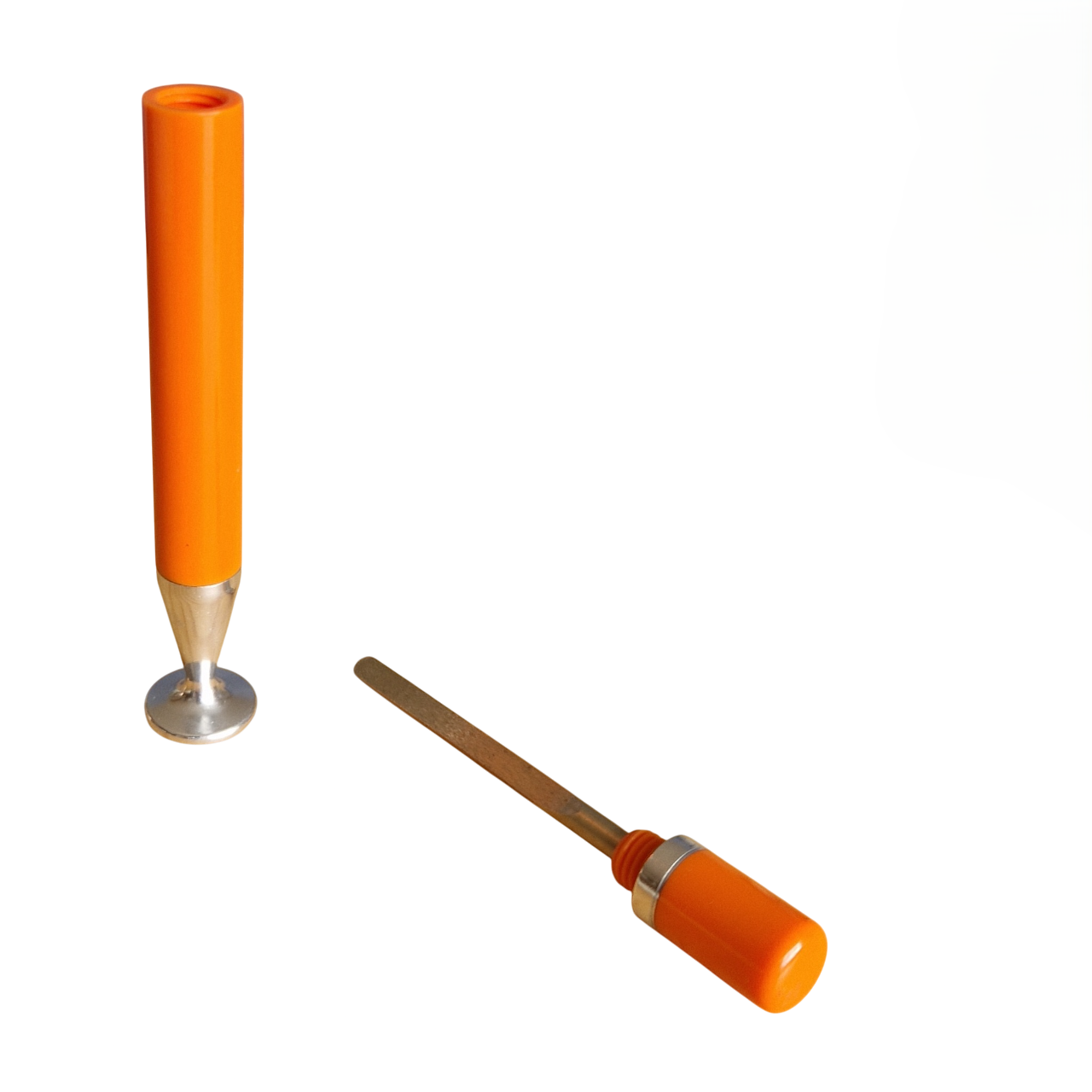 Pfeifenstopfer - 2-teilig - Mandarinen-Orange - Pfeifenecke