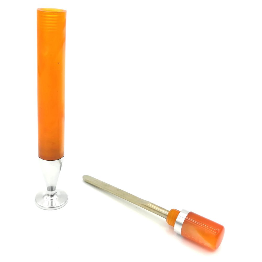 Pfeifenstopfer - 2-teilig - orange - Pfeifenecke