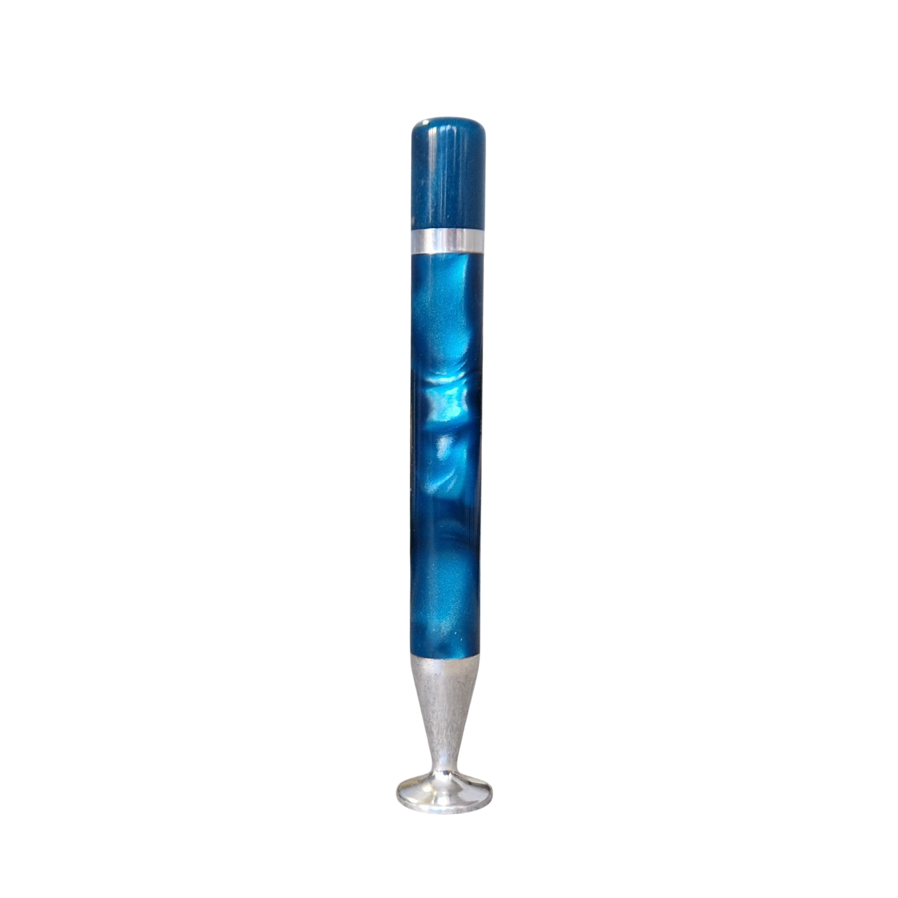 Pfeifenstopfer - 2-teilig - Perlmutt-Blau - Pfeifenecke