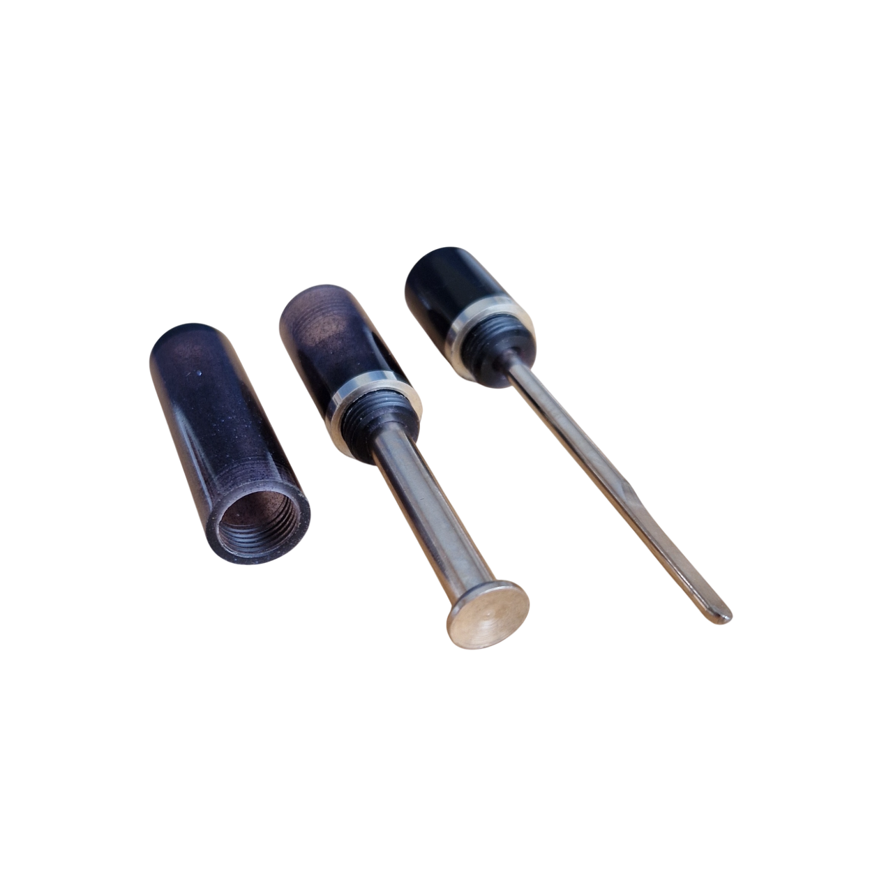 Pfeifenstopfer - 3-teilig - schwarz mit Glitzer - Pfeifenecke