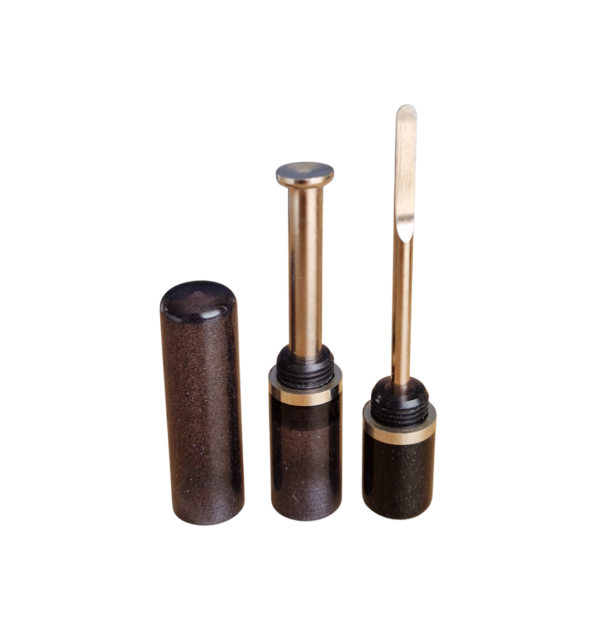 Pfeifenstopfer - 3-teilig - schwarz mit Glitzer - Pfeifenecke