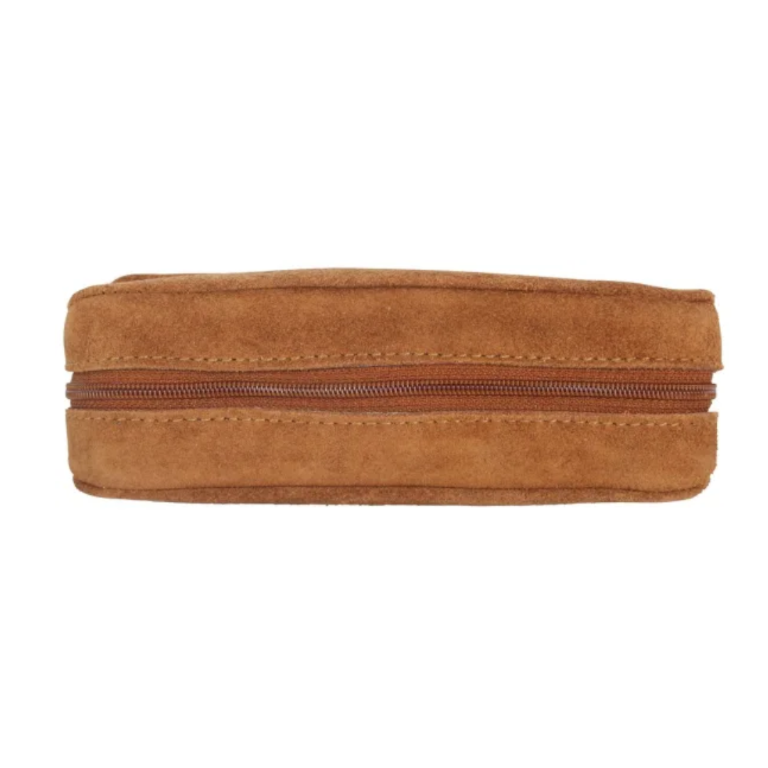 Pfeifentasche Wildleder - braun - Pfeifenecke