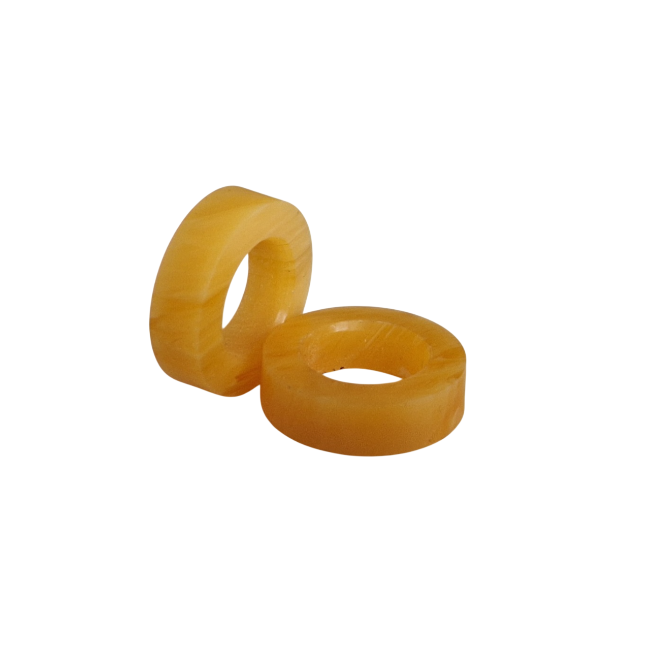 Ring - Ø18 - Acryl - Amber - Pfeifenecke