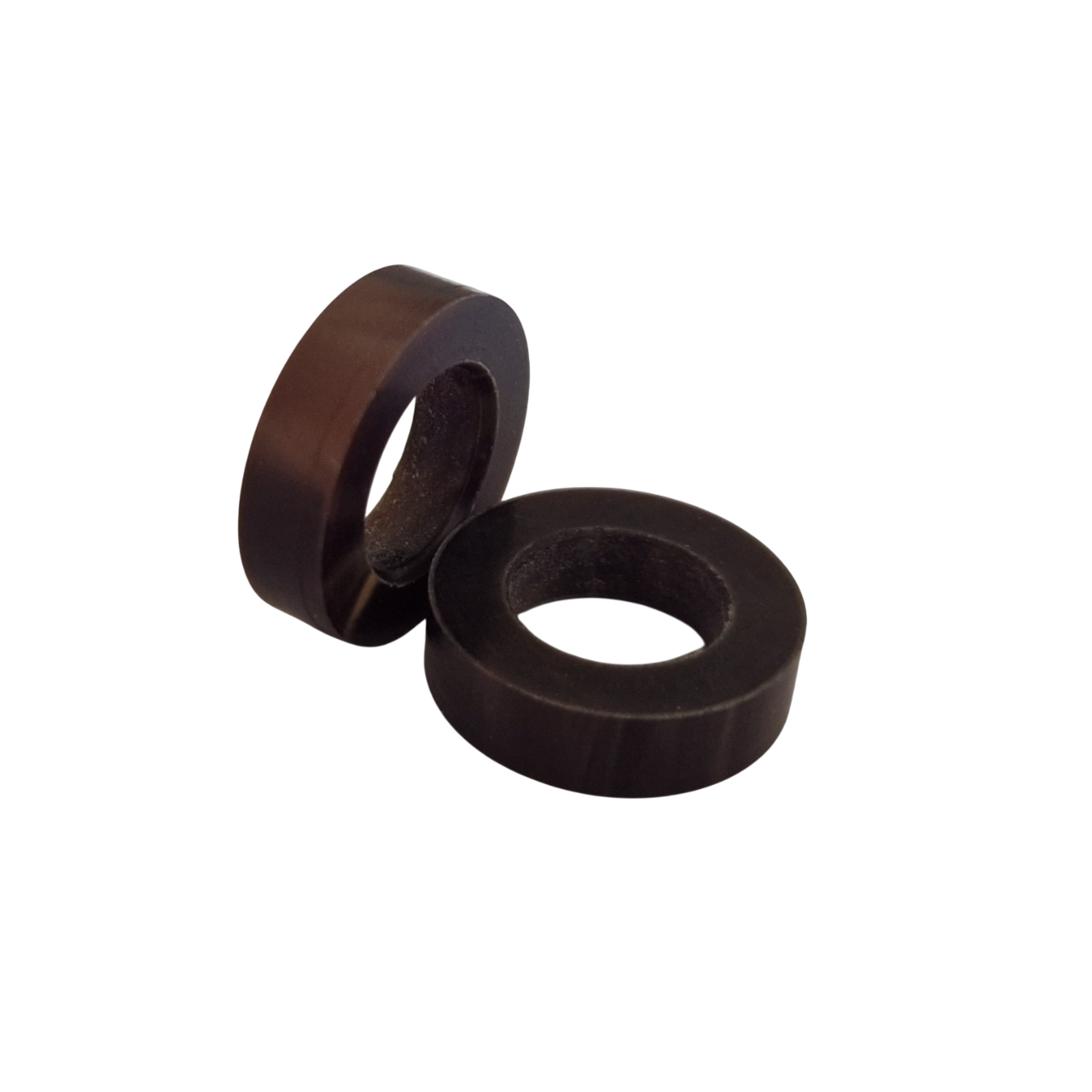 Ring - Ø18 - Acryl - Braunes Perlmutt - Pfeifenecke