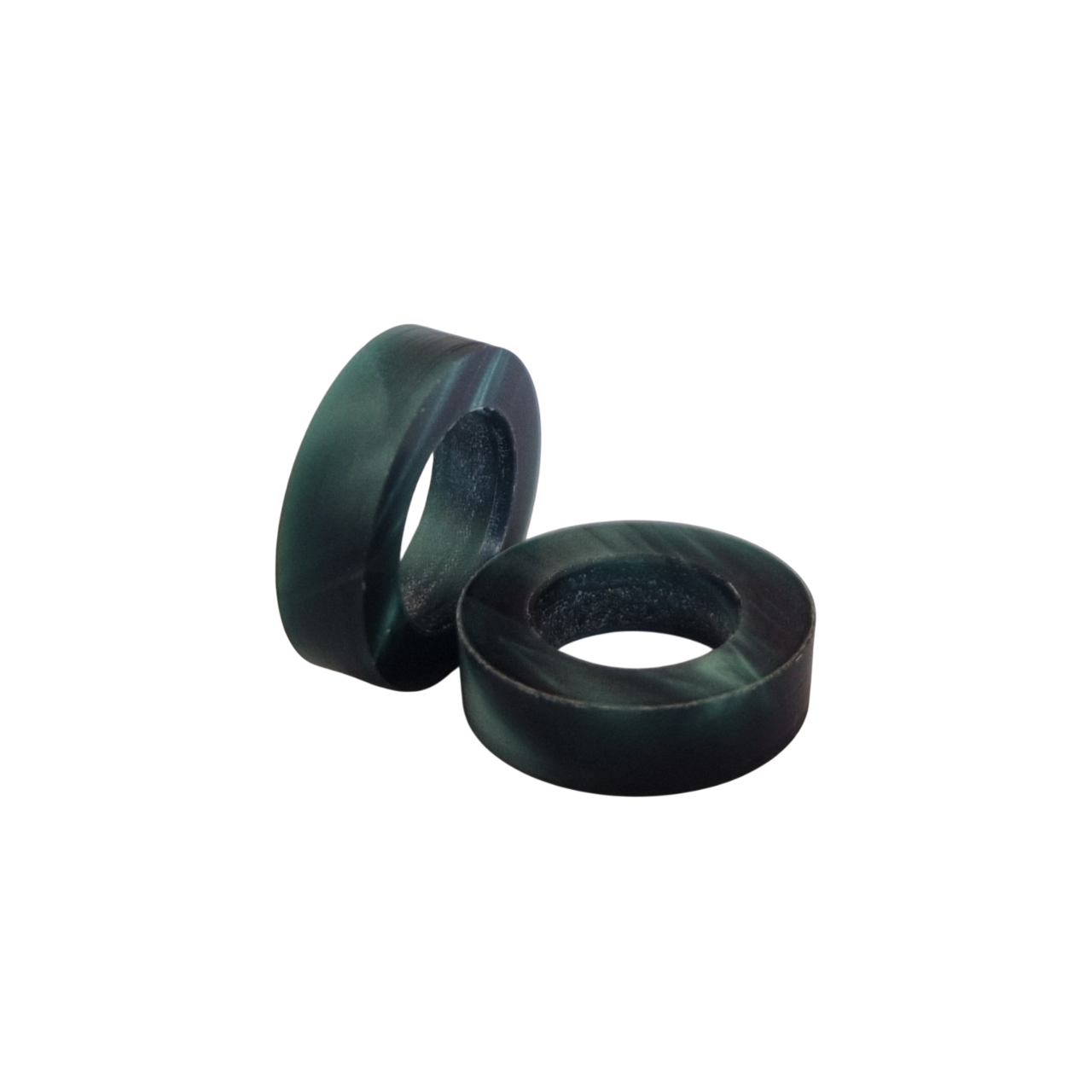 Ring - Ø18 - Acryl - Malachite - Pfeifenecke