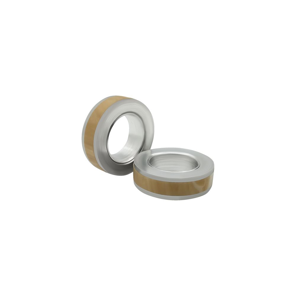 Ring - Ø18 - Aluminium - Helles Holz - Pfeifenecke
