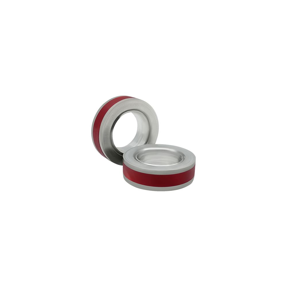 Ring - Ø18 - Aluminium - Rotes Perlmutt - Pfeifenecke