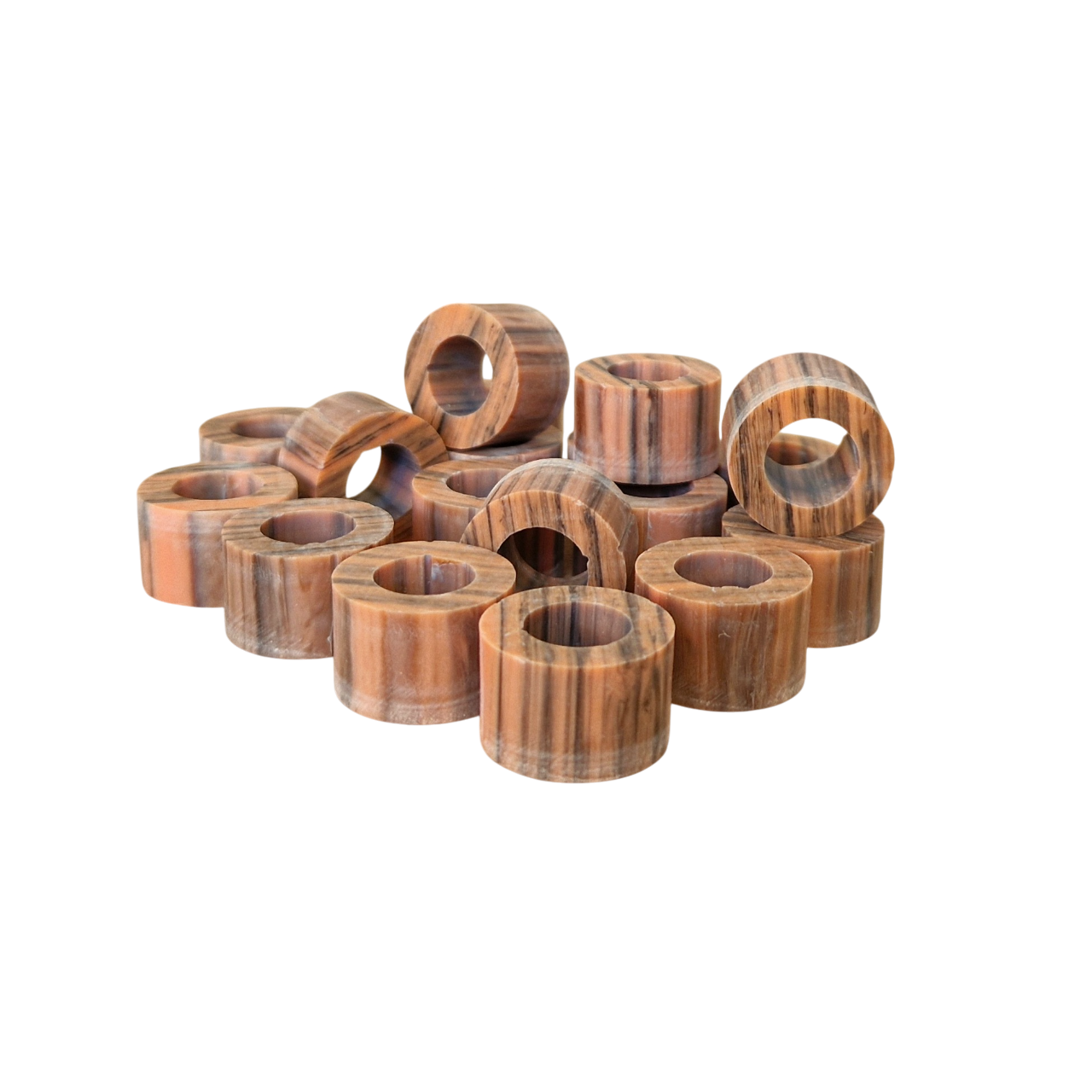 Ring - Ø18 mm - Acryl - Farbe ’Acacia’ - Pfeifenecke