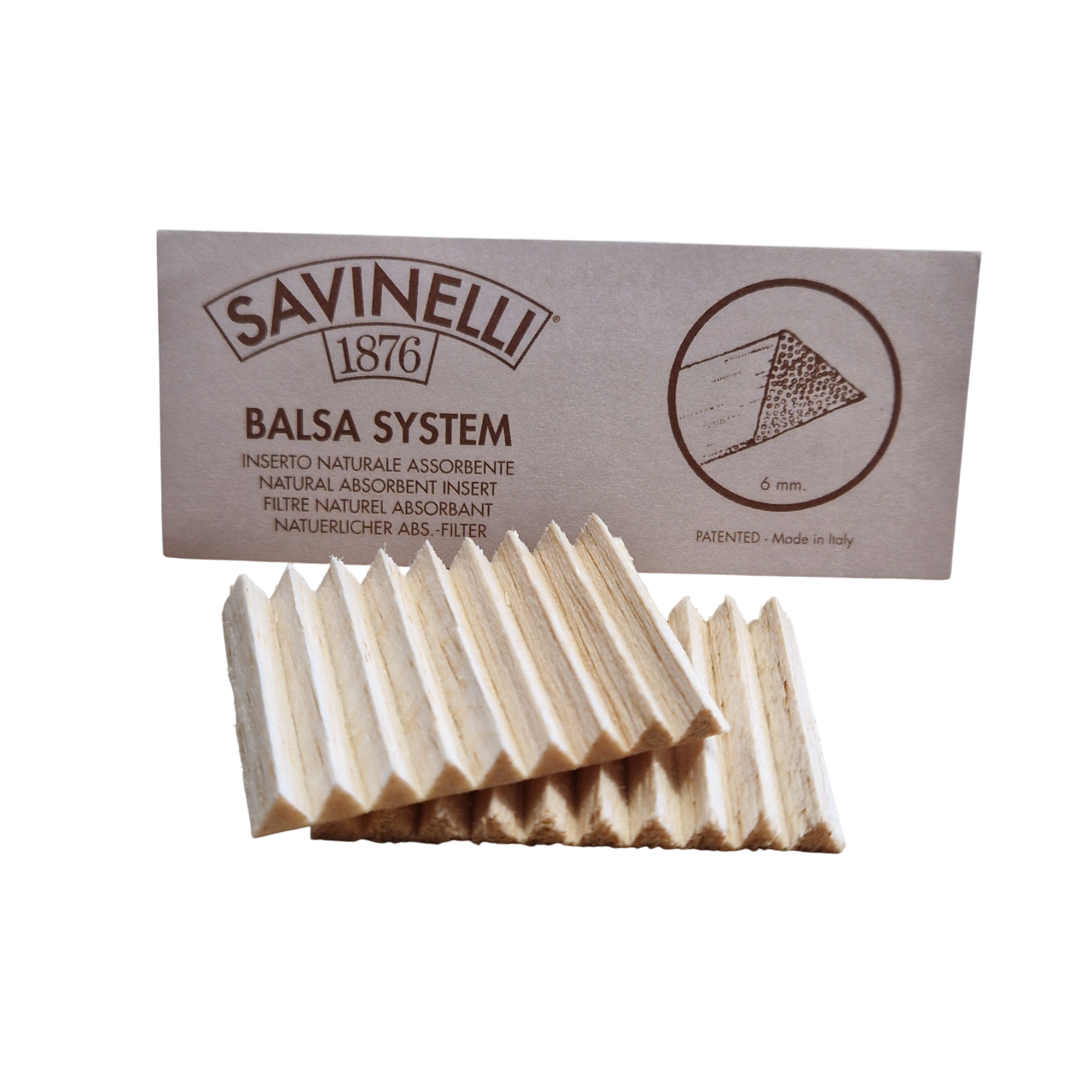 Savinelli Balsa Filter 6 mm - Pfeifenecke