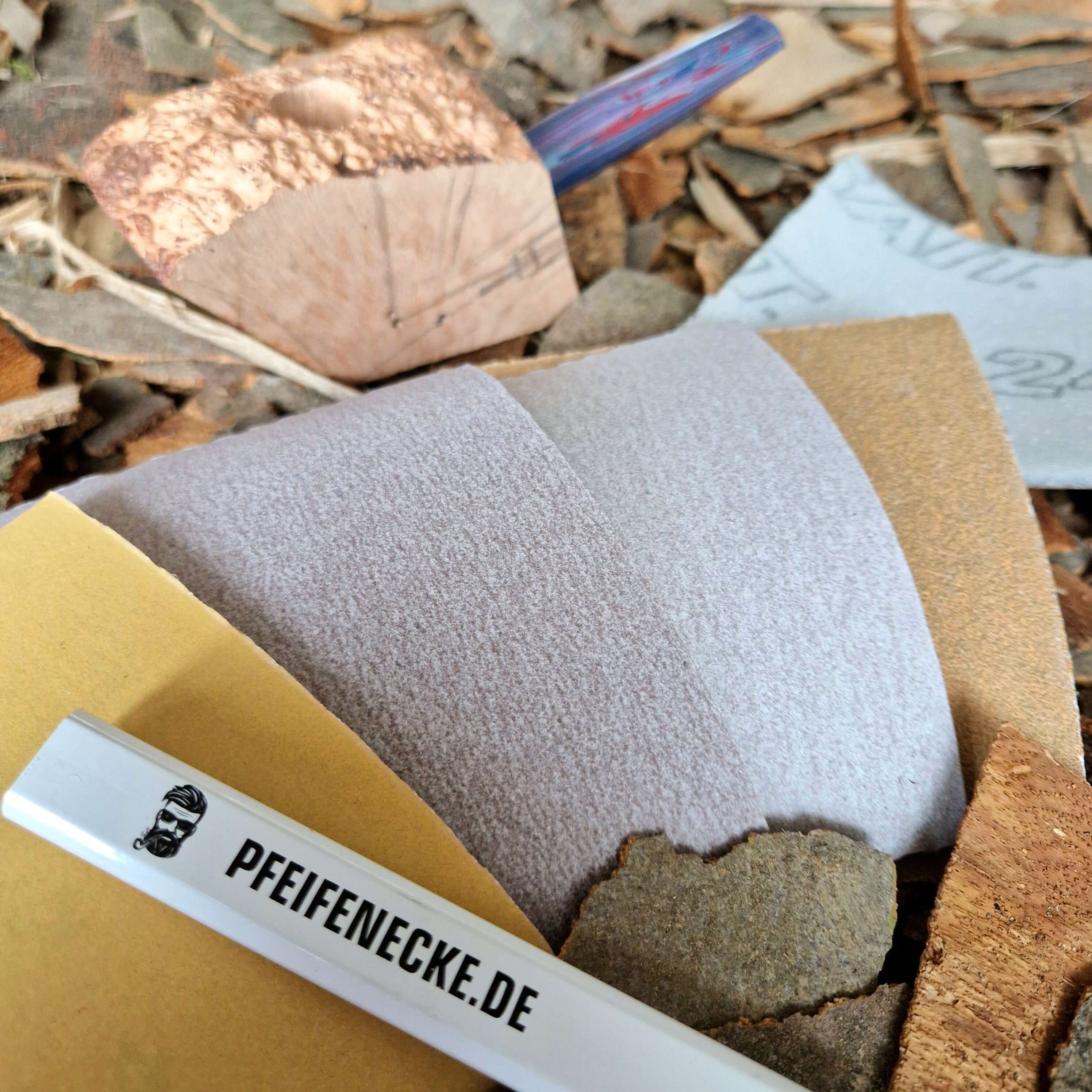 Schleifpapier auf Schaumstoff Körnung: 320 - PFEIFENECKE