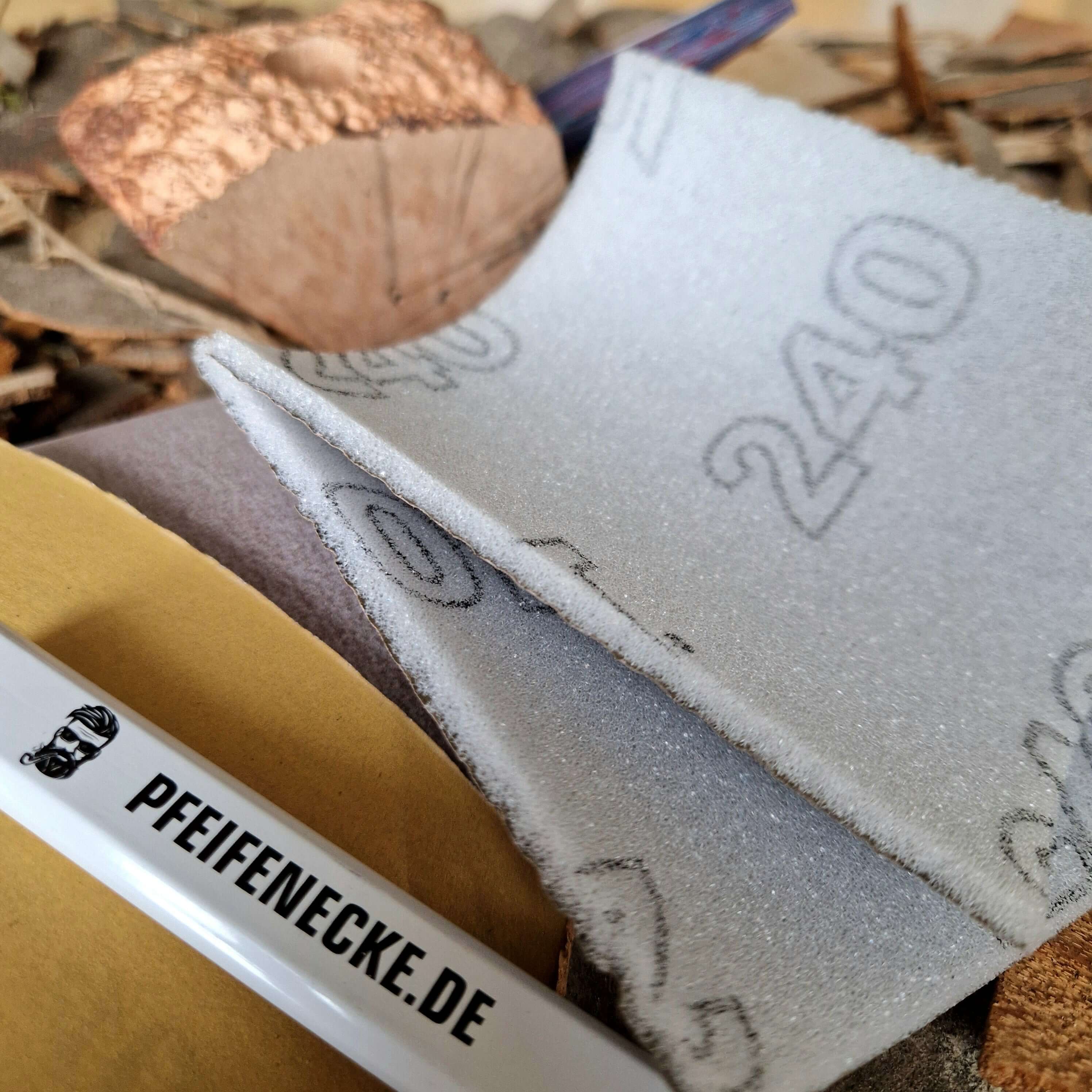 Schleifpapier auf Schaumstoff Körnung: 320 - PFEIFENECKE