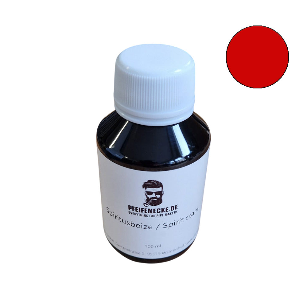 Spiritusbeize - rot - 100ml - Pfeifenecke