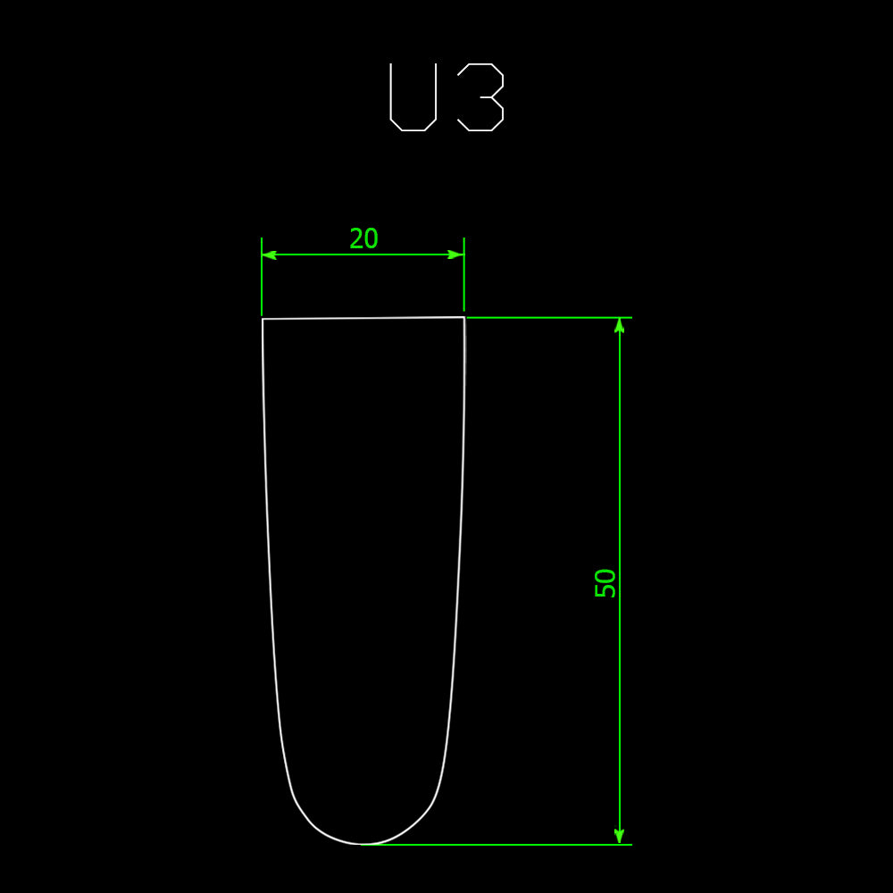 U-Form - Tabakkammerbohrer - 20 mm - Pfeifenecke
