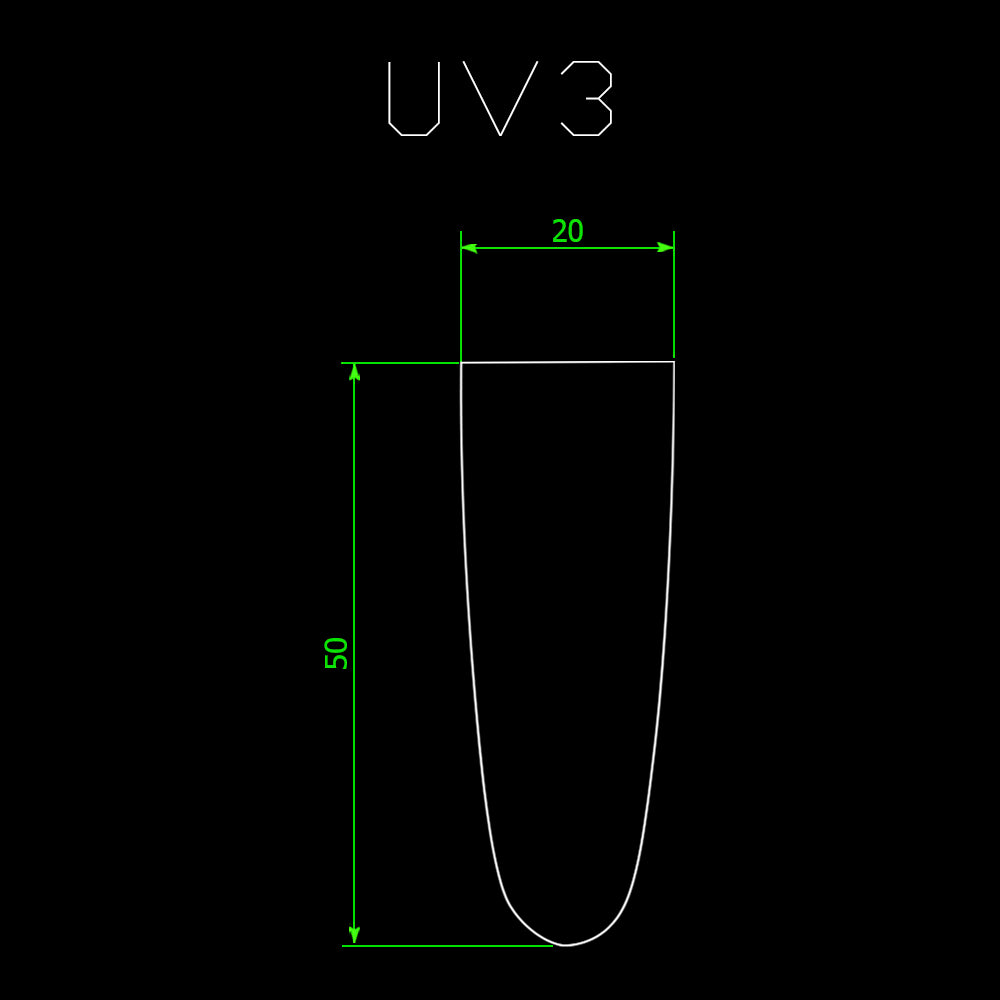 UV-Form - Tabakkammerbohrer - 20 mm - Pfeifenecke