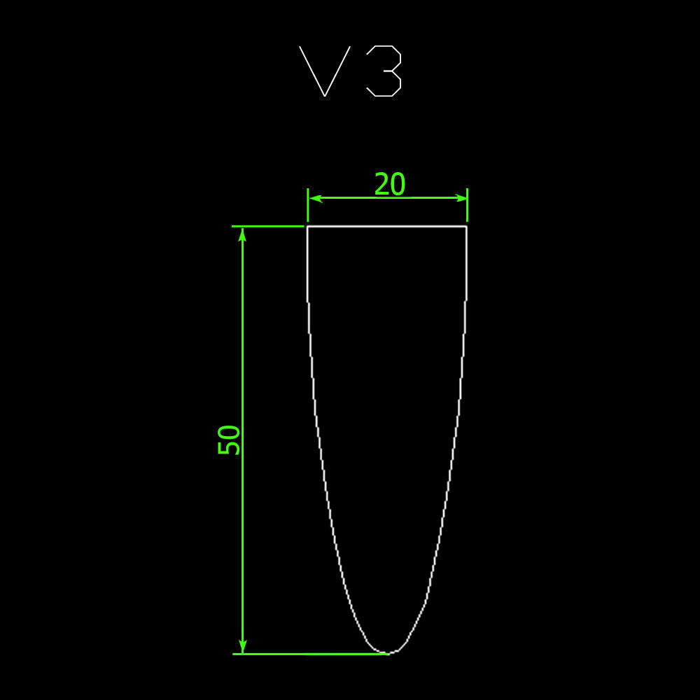 V-Form - Tabakkammerbohrer - 20 mm - Pfeifenecke