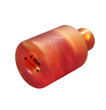 Verbindungsstück aus Acryl - Farbe ’Braunes Perlmutt’ - Pfeifenecke