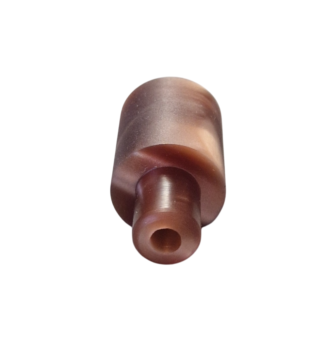 Verbindungsstück aus Acryl - Farbe ’Braunes Perlmutt’ - Pfeifenecke