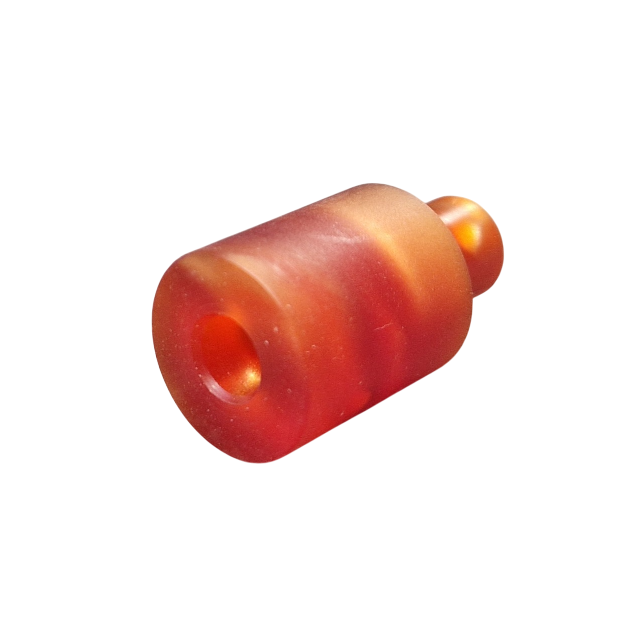 Verbindungsstück aus Acryl - Farbe ’Rotes Perlmutt’ - Pfeifenecke