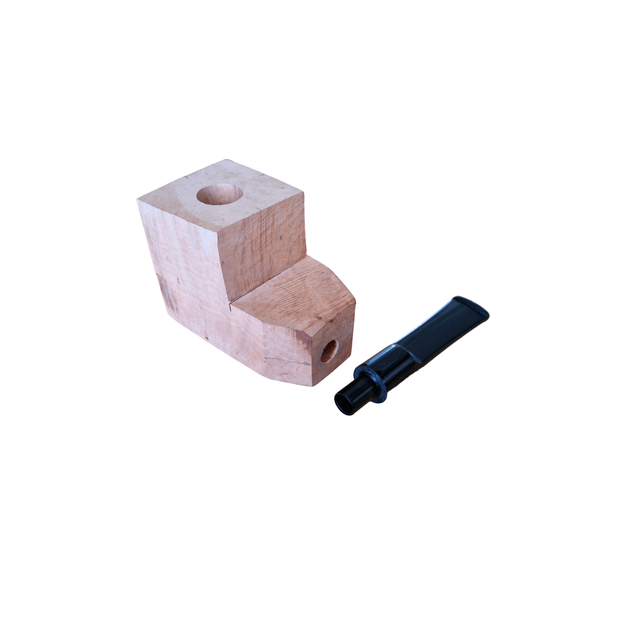 Vorgebohrte Kantel - Bruyere - Acryl-Mundstück - Verschiedene Farben - Straight - Pfeifenecke