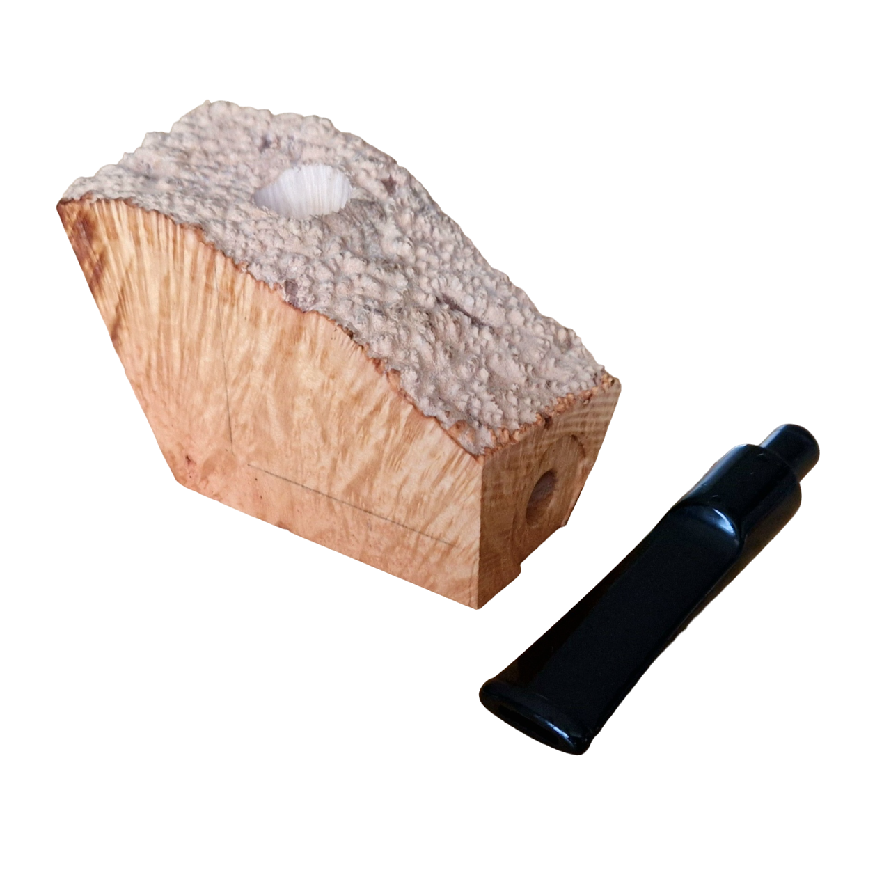 Vorgebohrte Kantel - Bruyere / Plateau - Acryl-Mundstück - Verschiedene Farben - Straight - Pfeifenecke