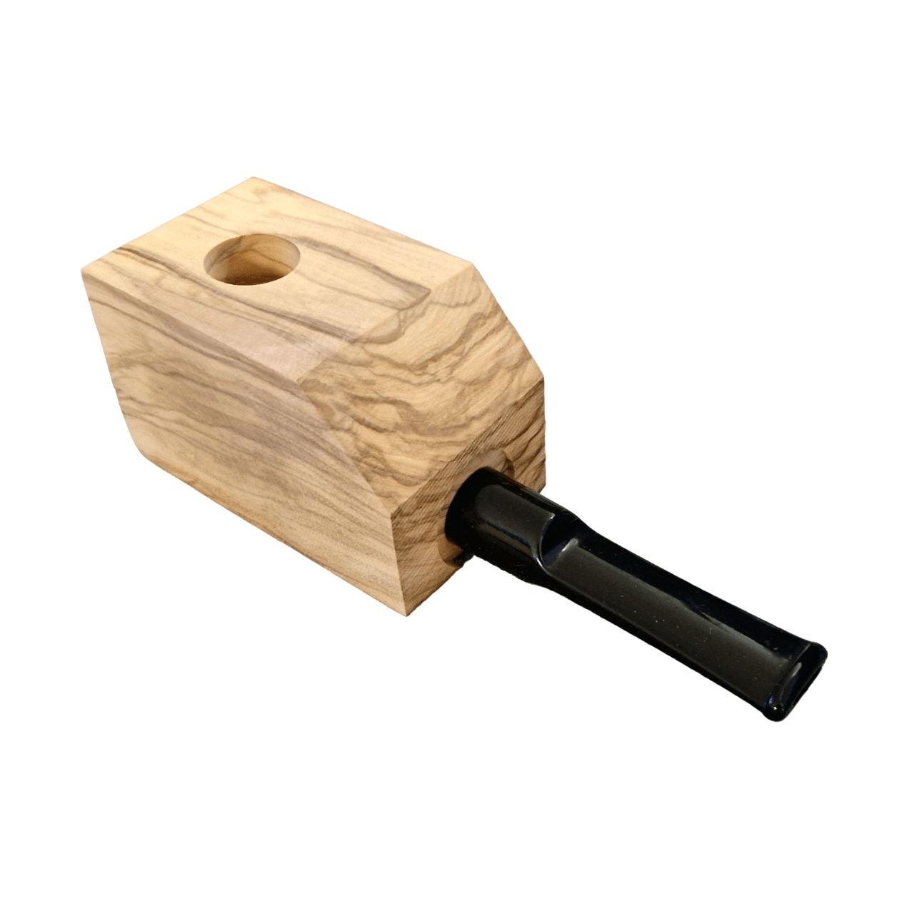 Vorgebohrte Kantel - Olivenholz - Acryl-Mundstück - Verschiedene Farben - Straight - Pfeifenecke