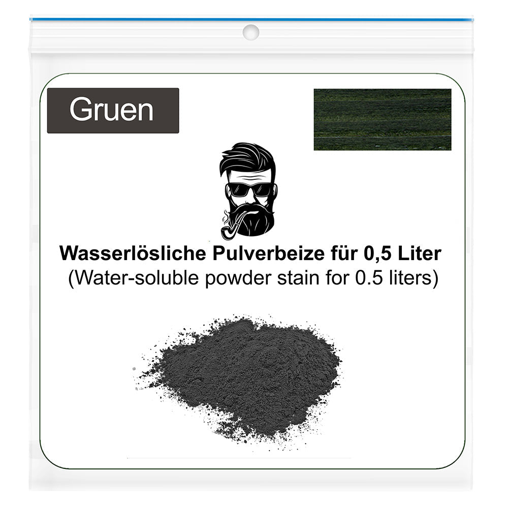 Wasserlösliche Pulverbeize für 0,5 Liter Wasser - Grün - Pfeifenecke