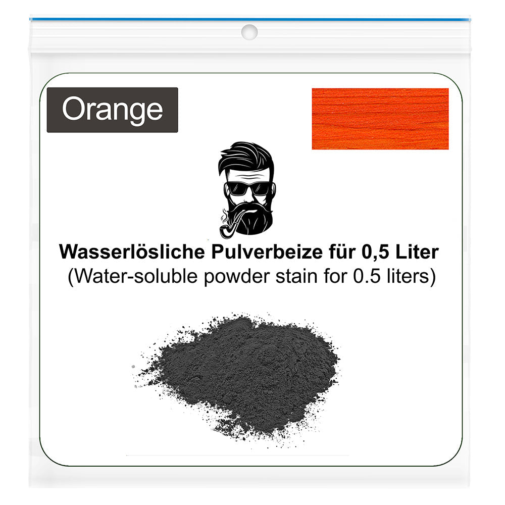 Wasserlösliche Pulverbeize für 0,5 Liter Wasser - Orange - Pfeifenecke