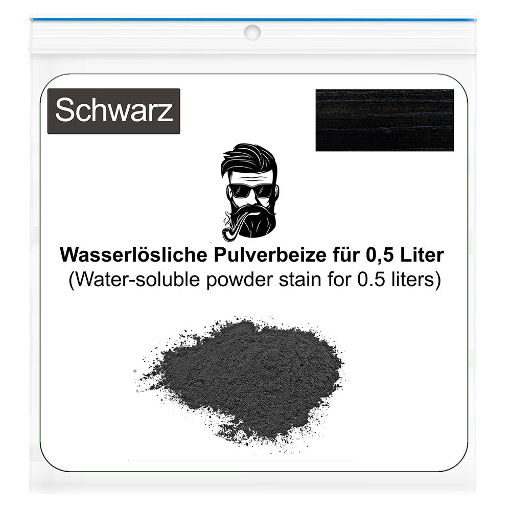 Wasserlösliche Pulverbeize für 0,5 Liter Wasser - Schwarz - Pfeifenecke