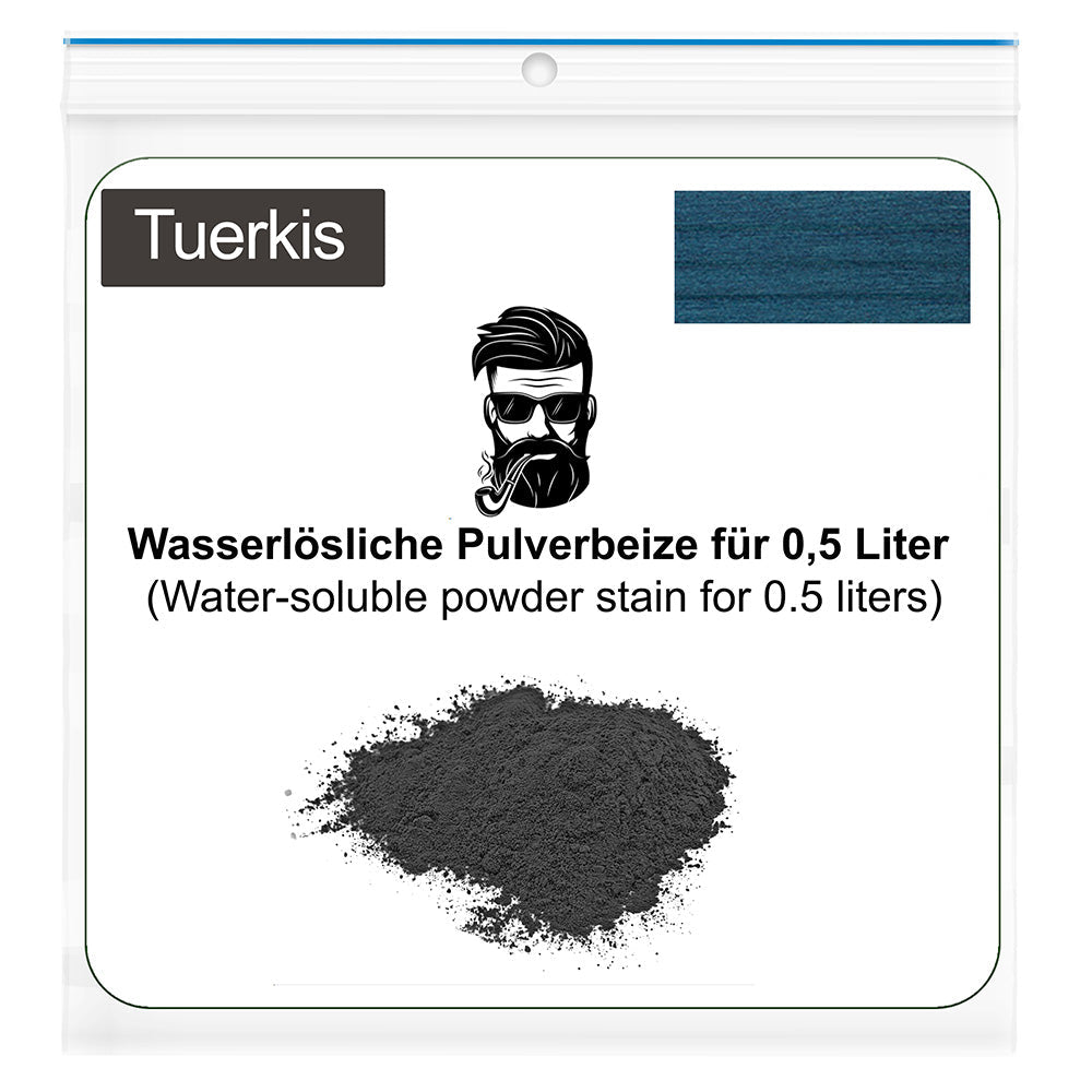 Wasserlösliche Pulverbeize für 0,5 Liter Wasser - Türkis - Pfeifenecke