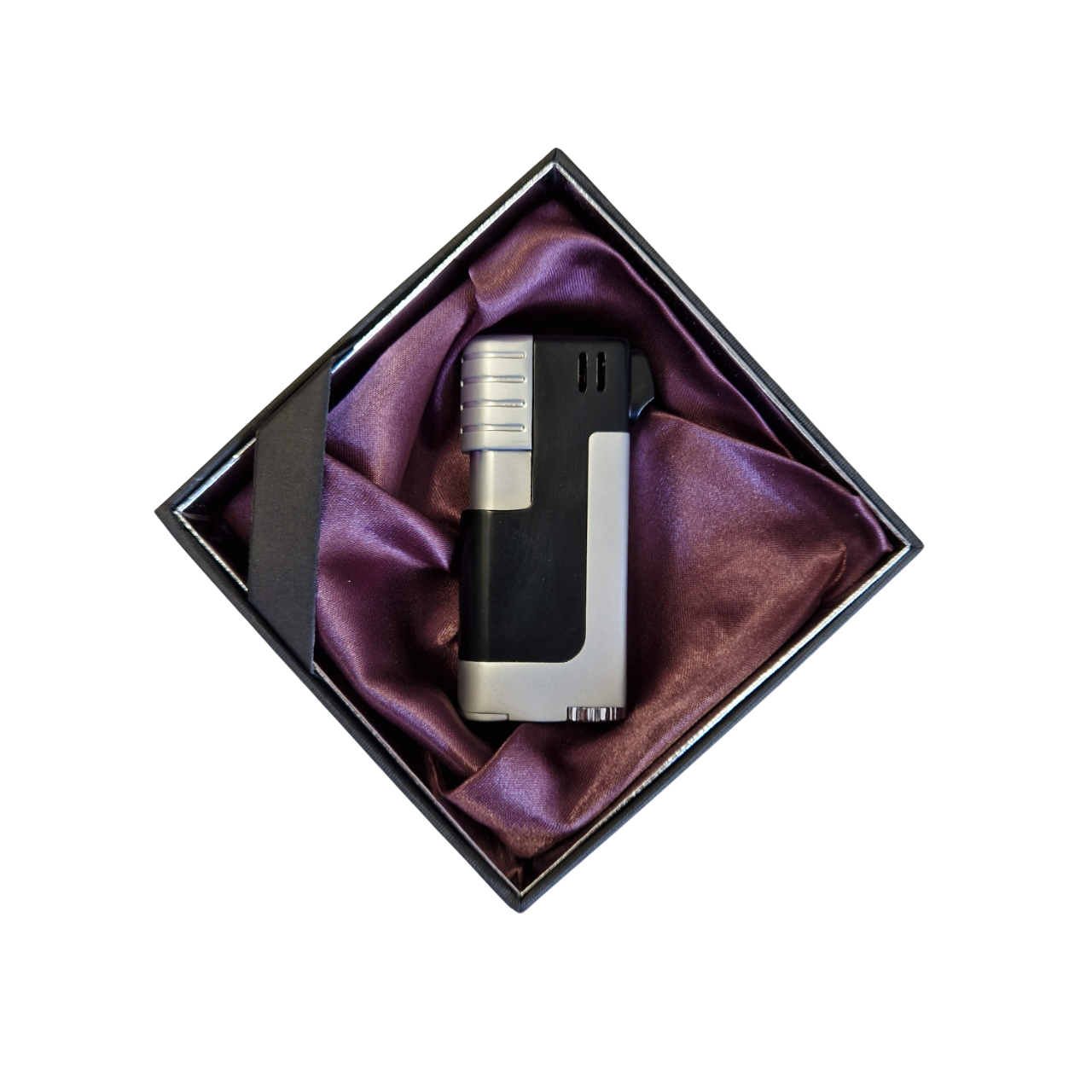 Winjet Pfeifenfeuerzeug ’Spiez’ Piezo schwarz mit Stopfer - Pfeifenecke