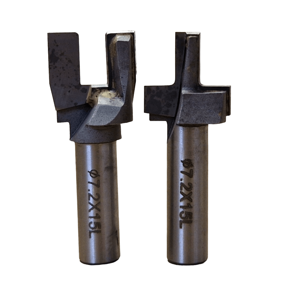 Zapfenschneider mit Einsteckbohrer - Ø7.2 mm - L15 - zylindrisch - Pfeifenecke