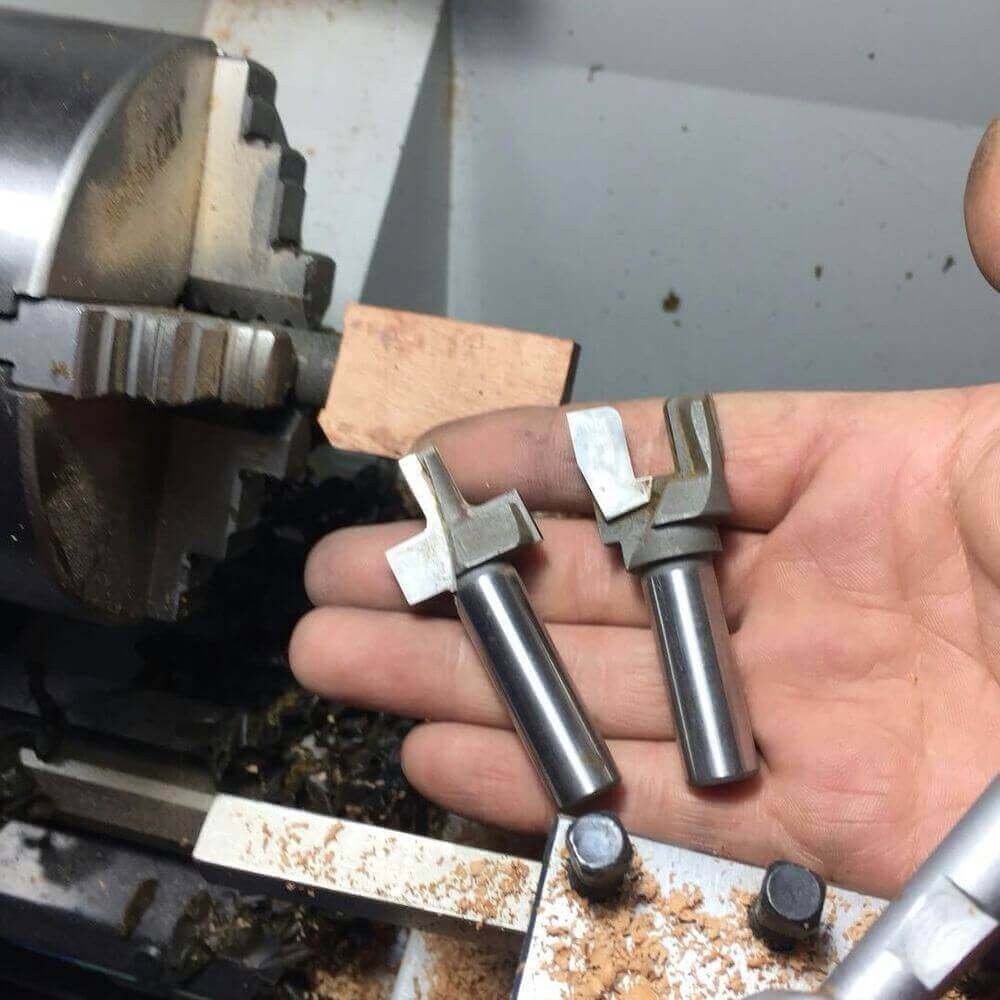 Zapfenschneider mit Einsteckbohrer - Ø7.2 mm - L15 - zylindrisch - Pfeifenecke